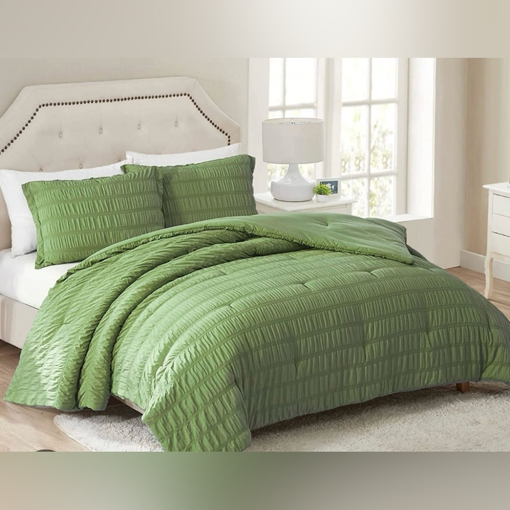 Walensee  Cozy life King Comforter Set, 3 Pieces Bed Comforters